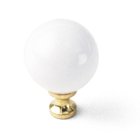 Laurey 1 1/4" Porcelain Knob, White Ball 1942